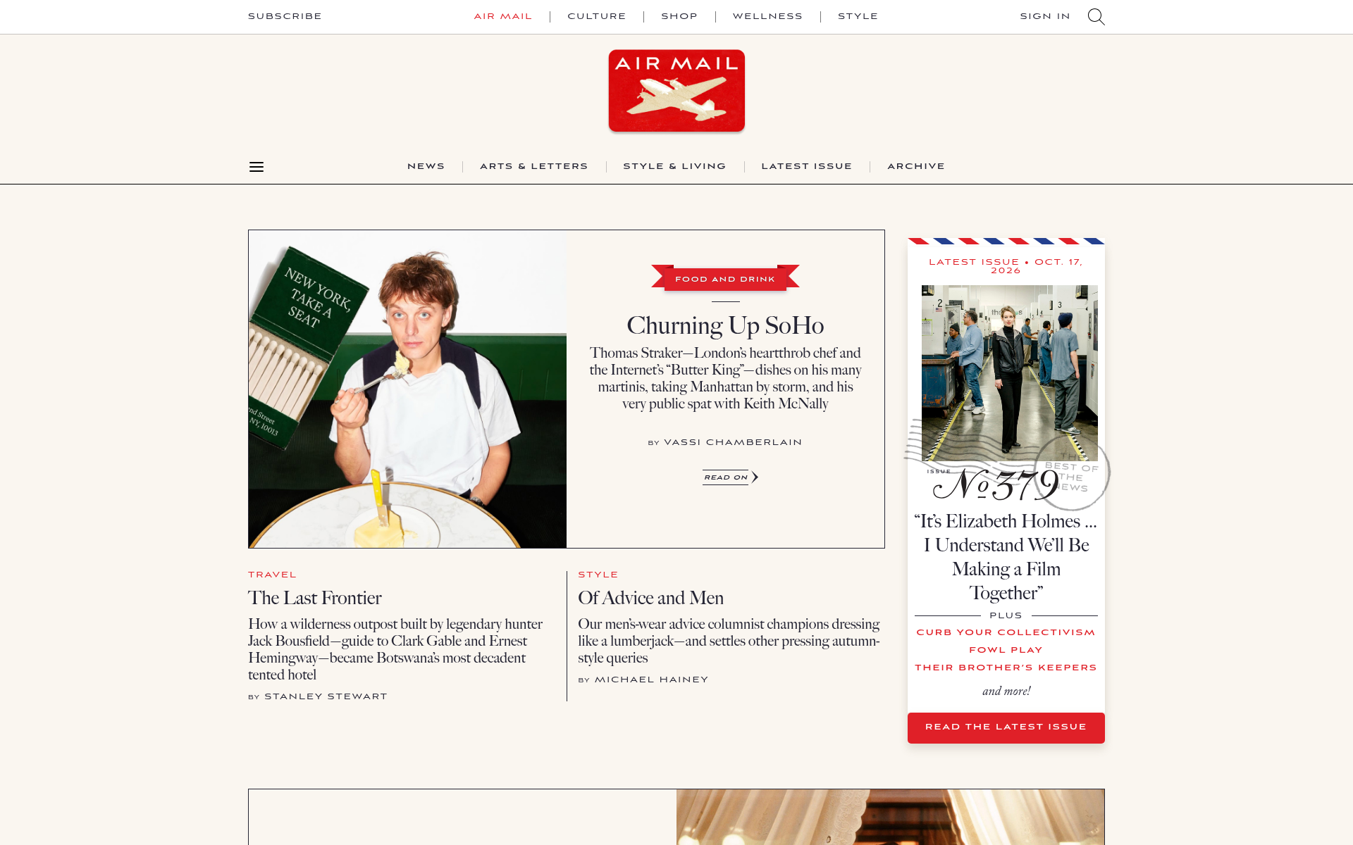 Screenshot of airmail.news