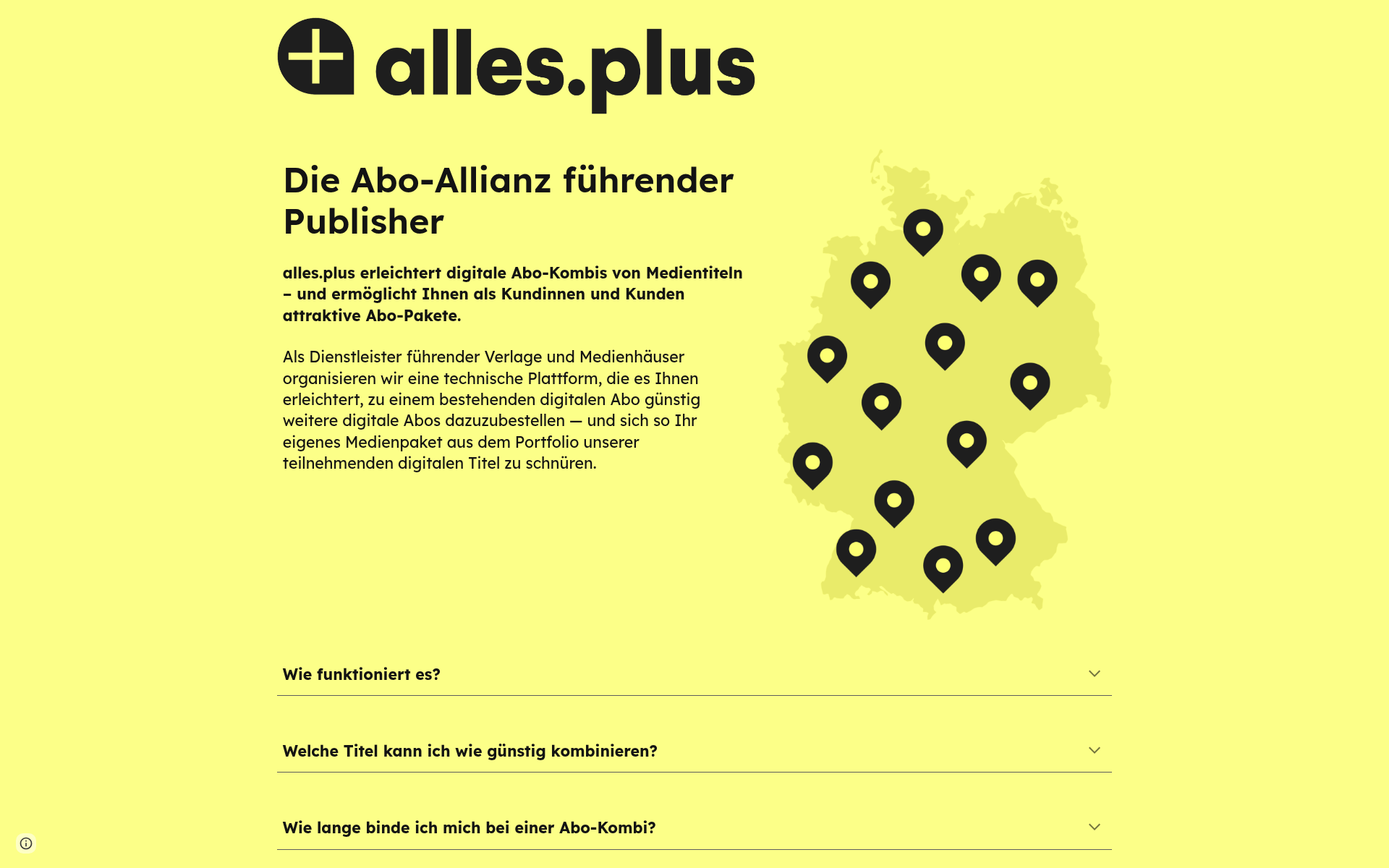 Screenshot of alles.plus