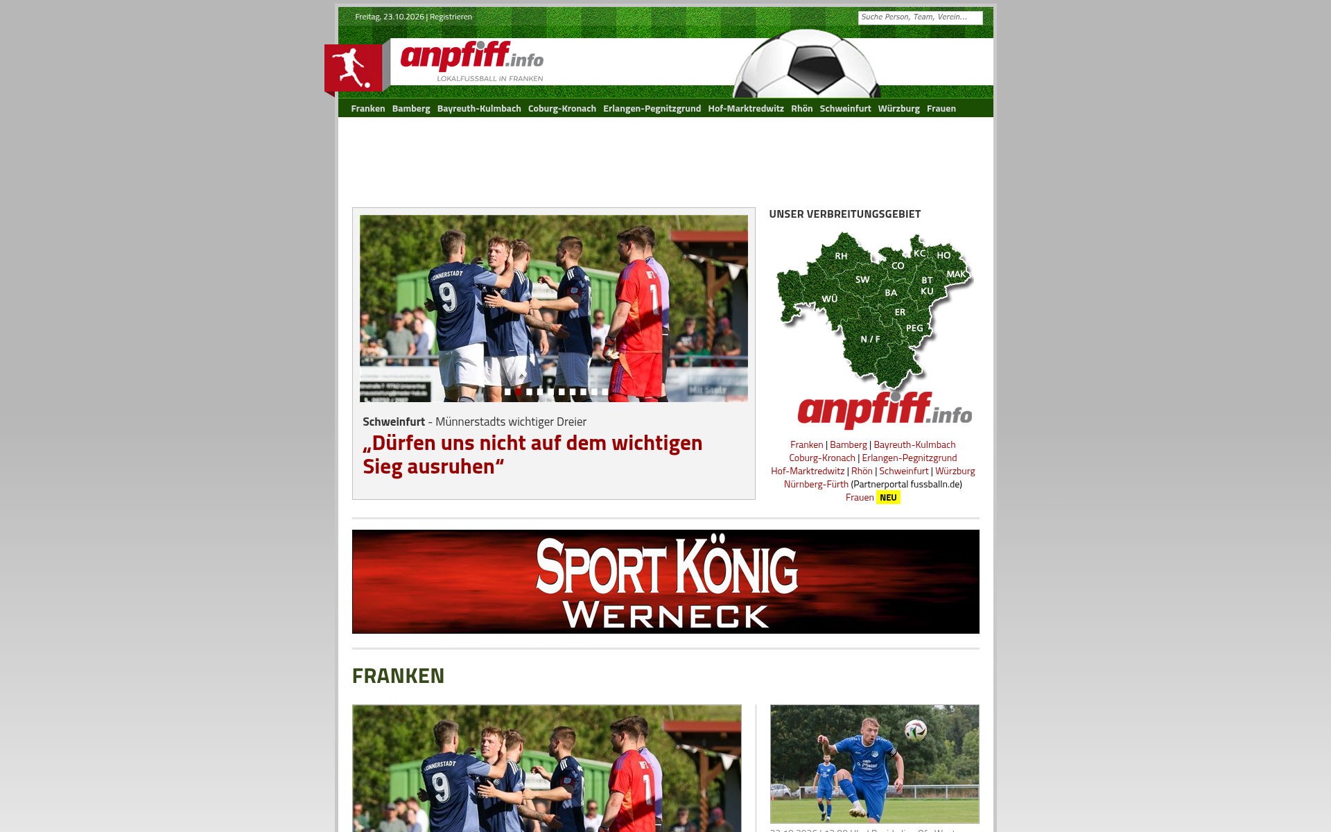 Screenshot of anpfiff.info