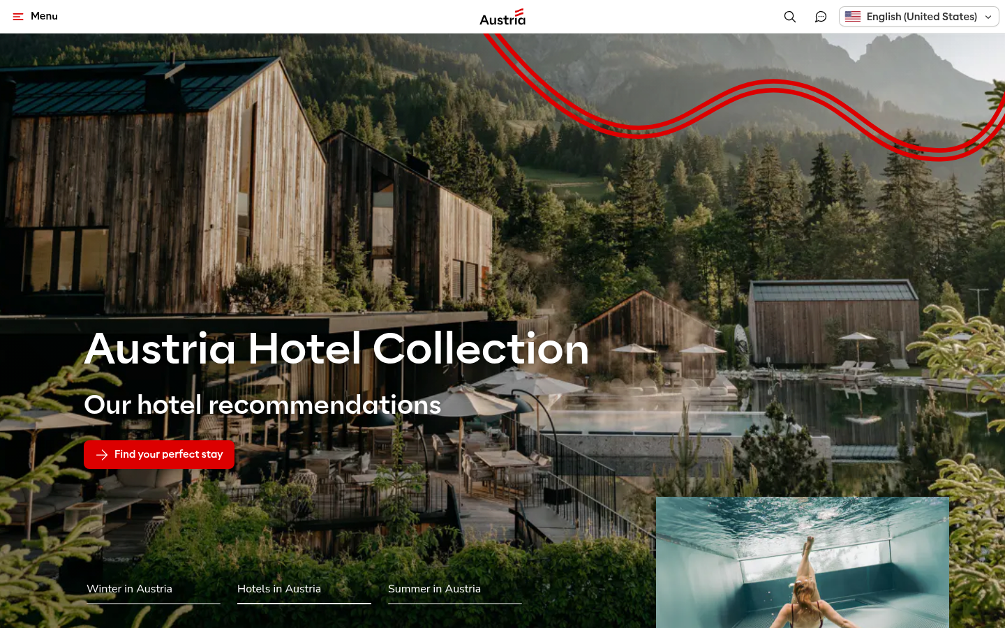 Screenshot of austria.info