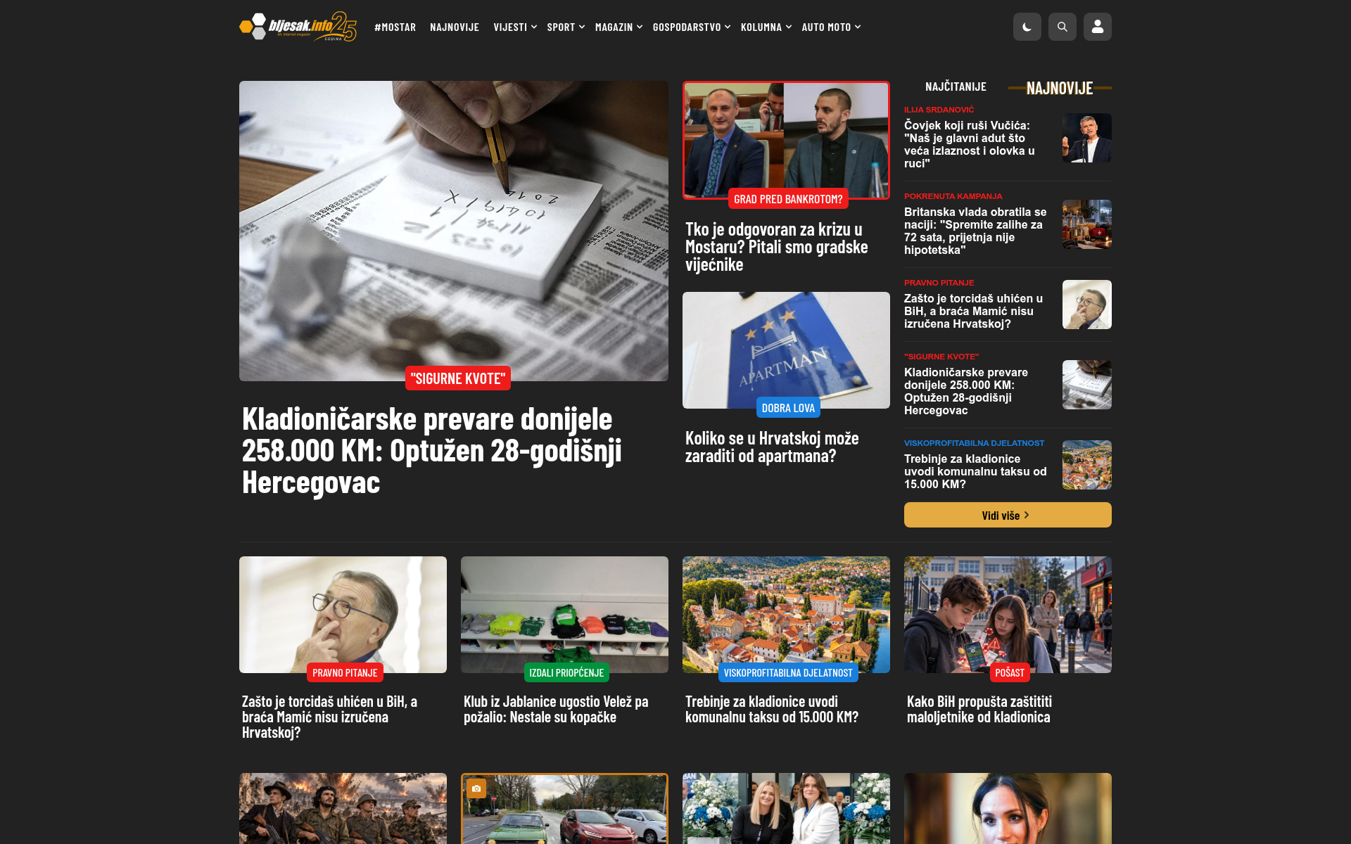 Screenshot of bljesak.info