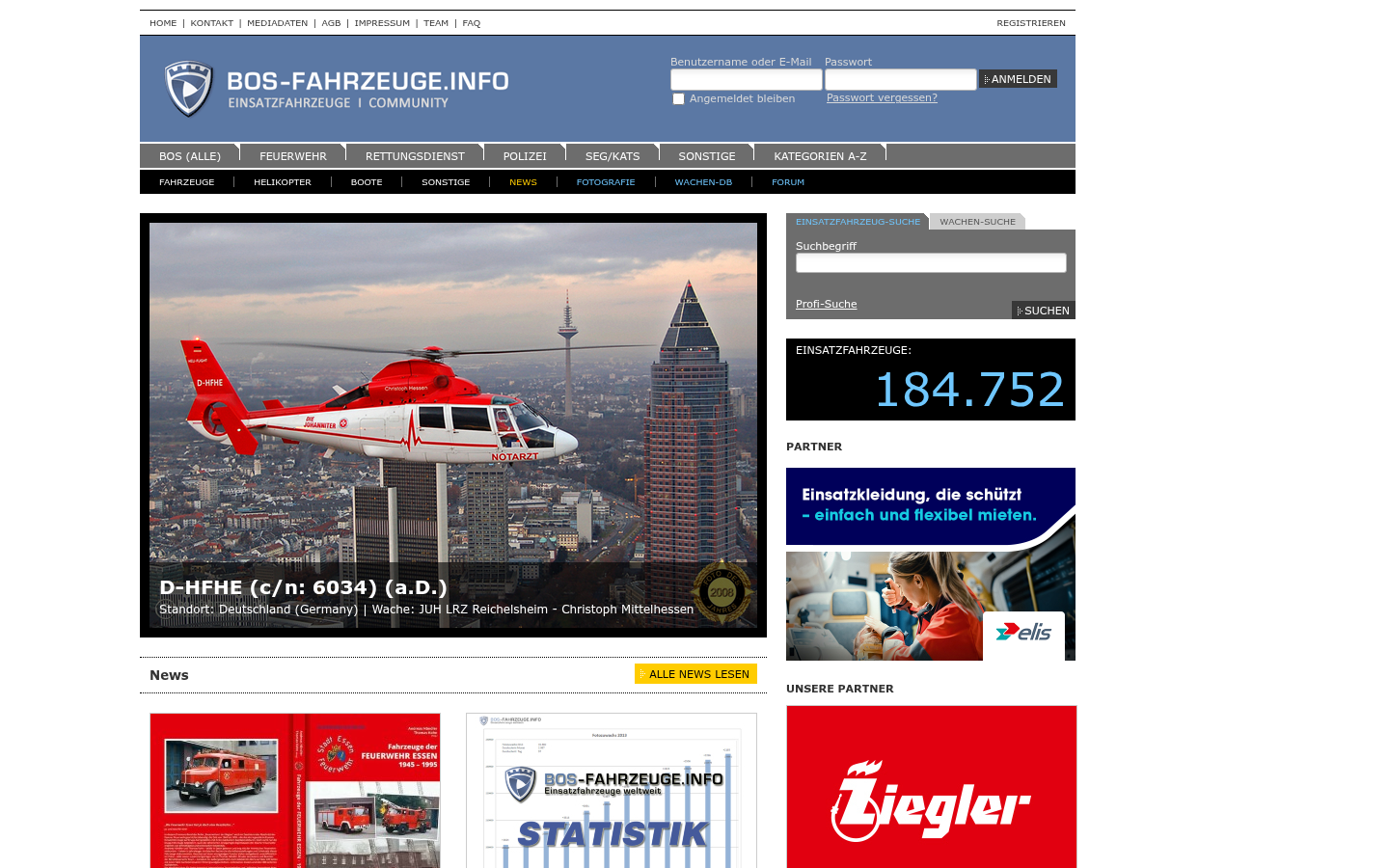 Screenshot of bos-fahrzeuge.info