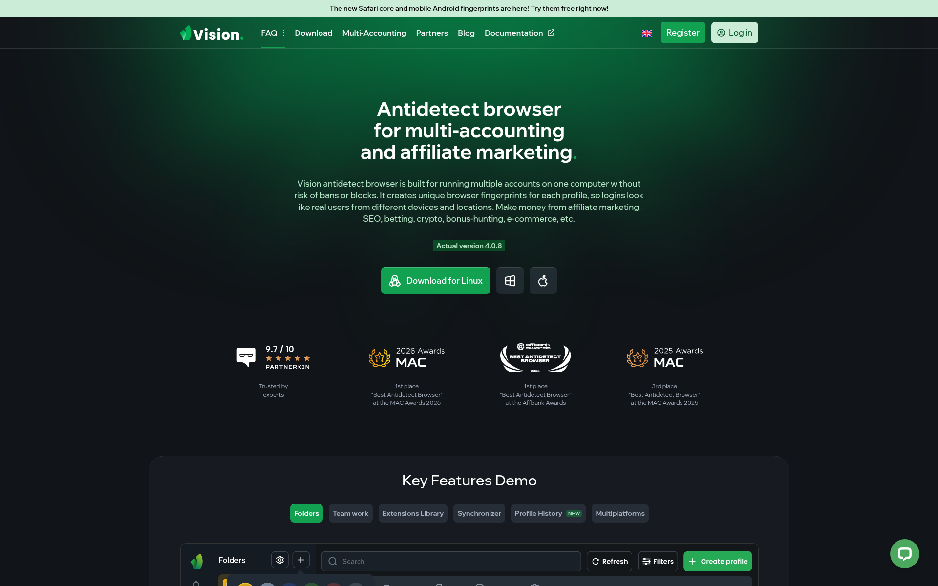 Screenshot of browser.vision
