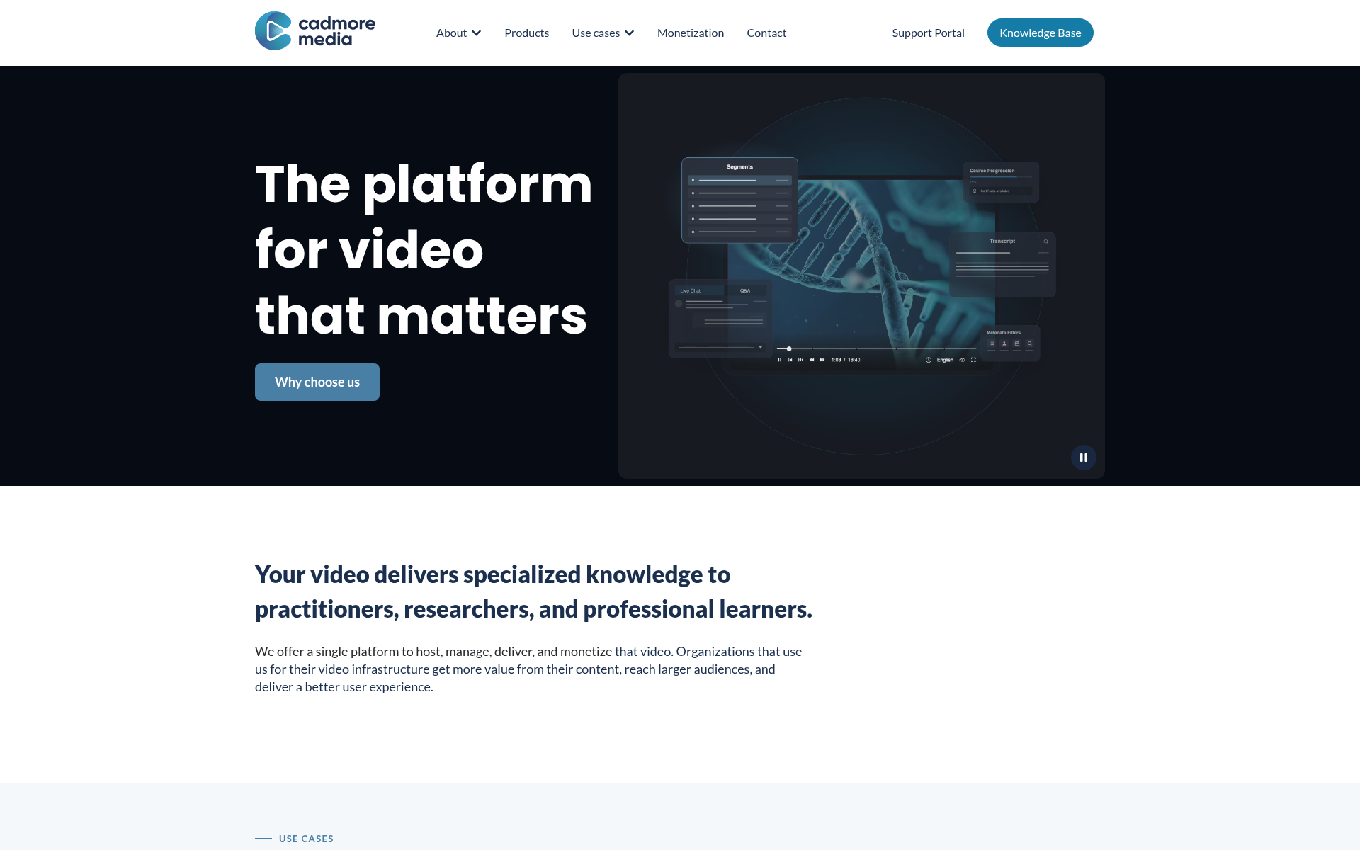 Screenshot of cadmore.media