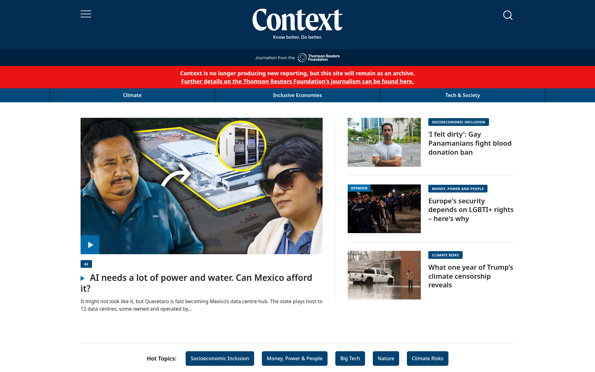 Screenshot of context.news