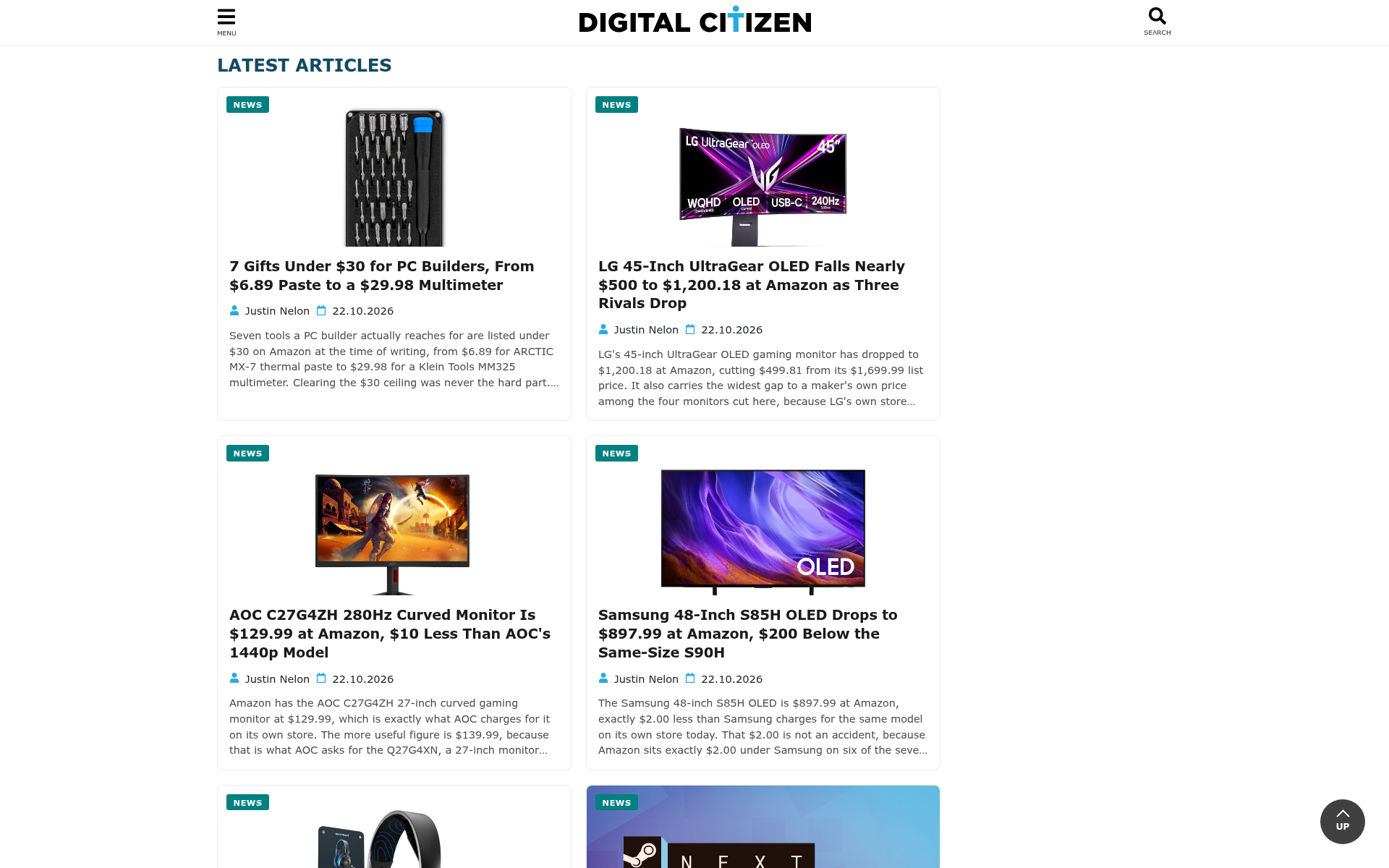 Screenshot of digitalcitizen.life