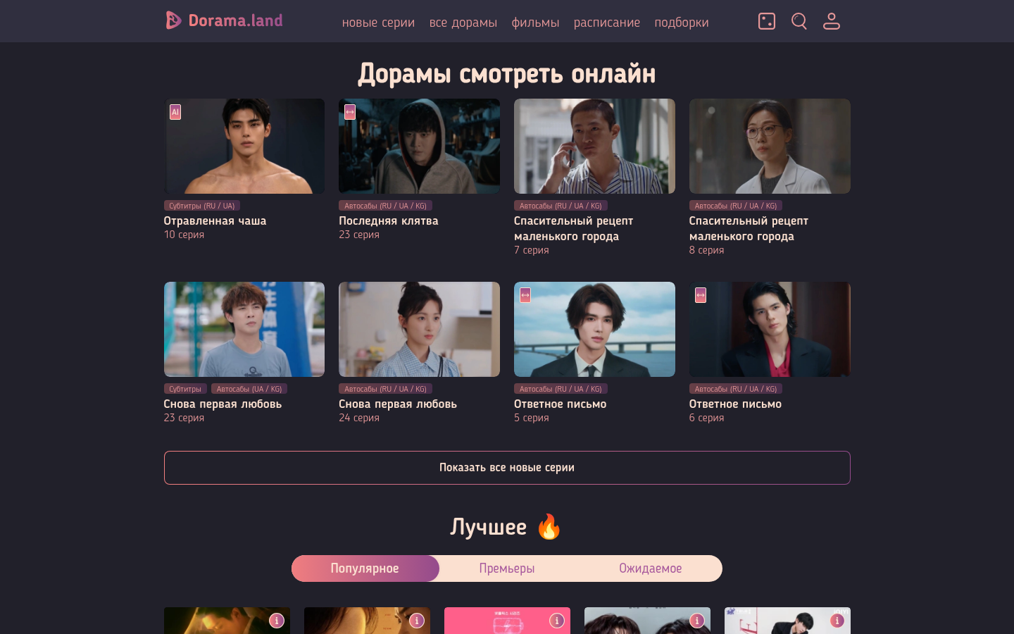 Screenshot of dorama.land
