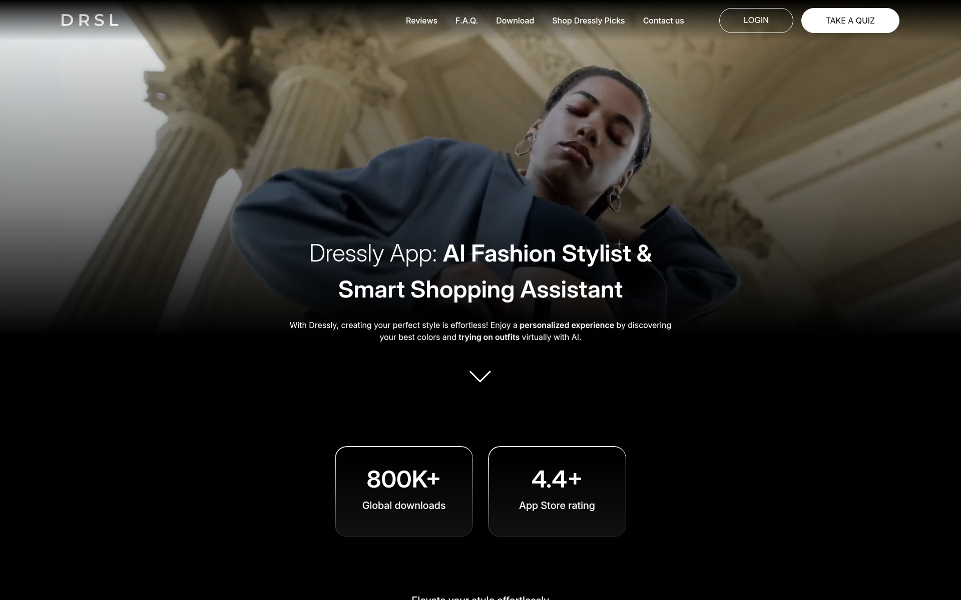 Screenshot of dressly.world
