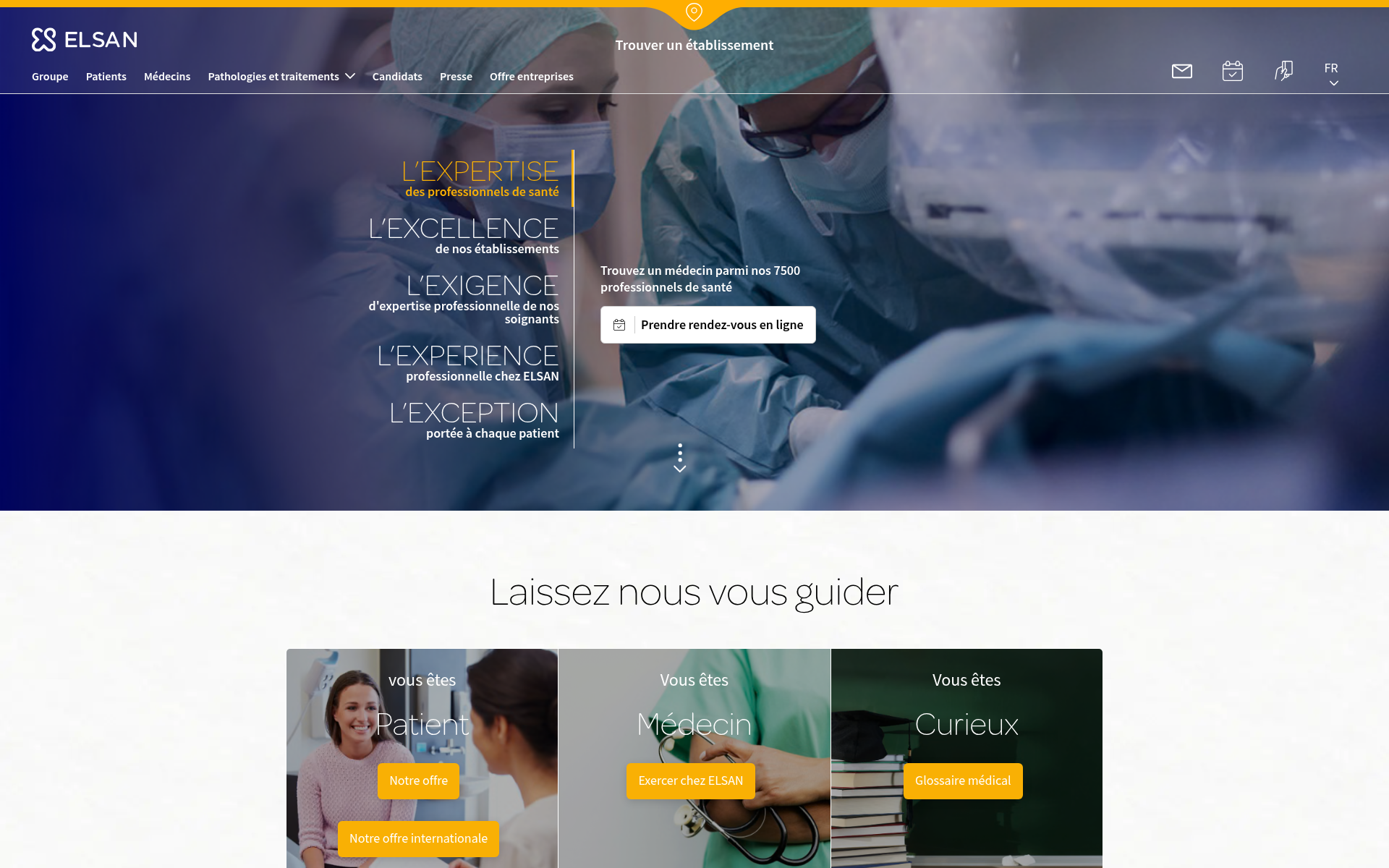 Screenshot of elsan.care
