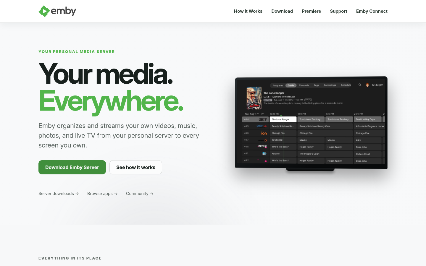 Screenshot of emby.media