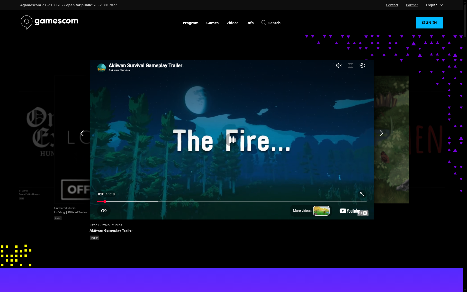Screenshot of gamescom.global