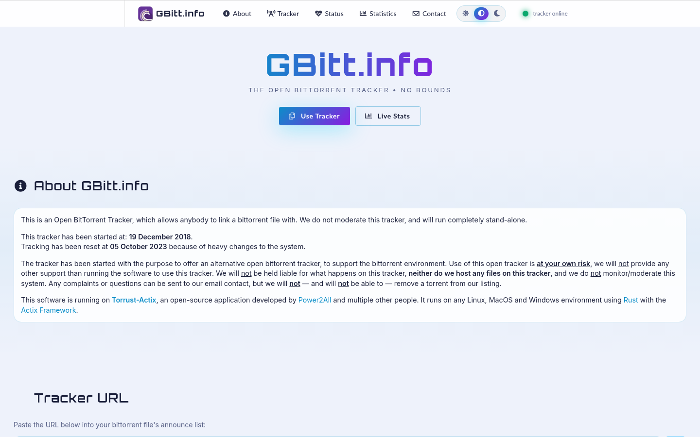 Screenshot of gbitt.info
