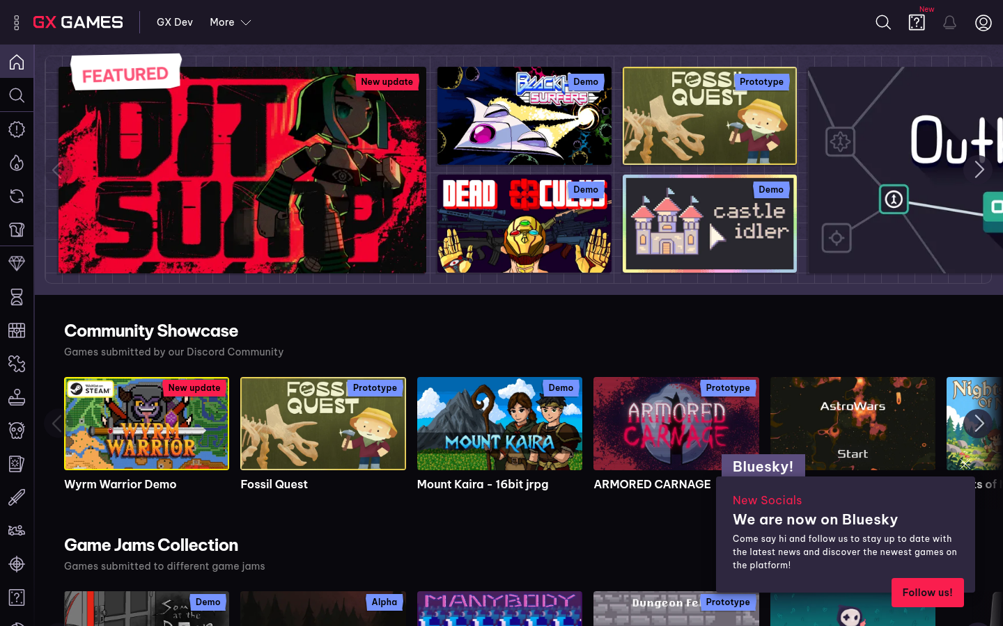 Screenshot of gx.games