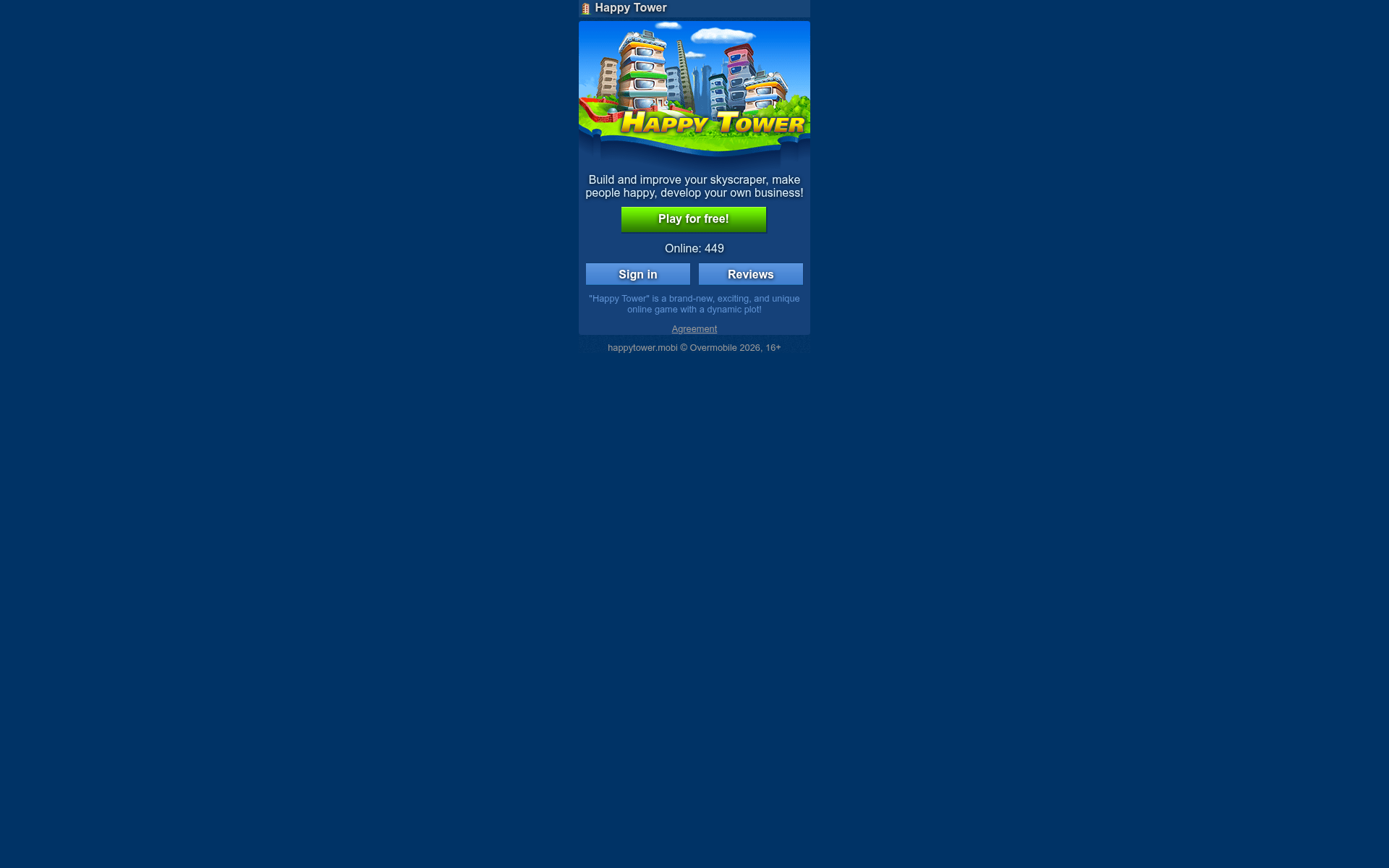 Screenshot of happytower.mobi