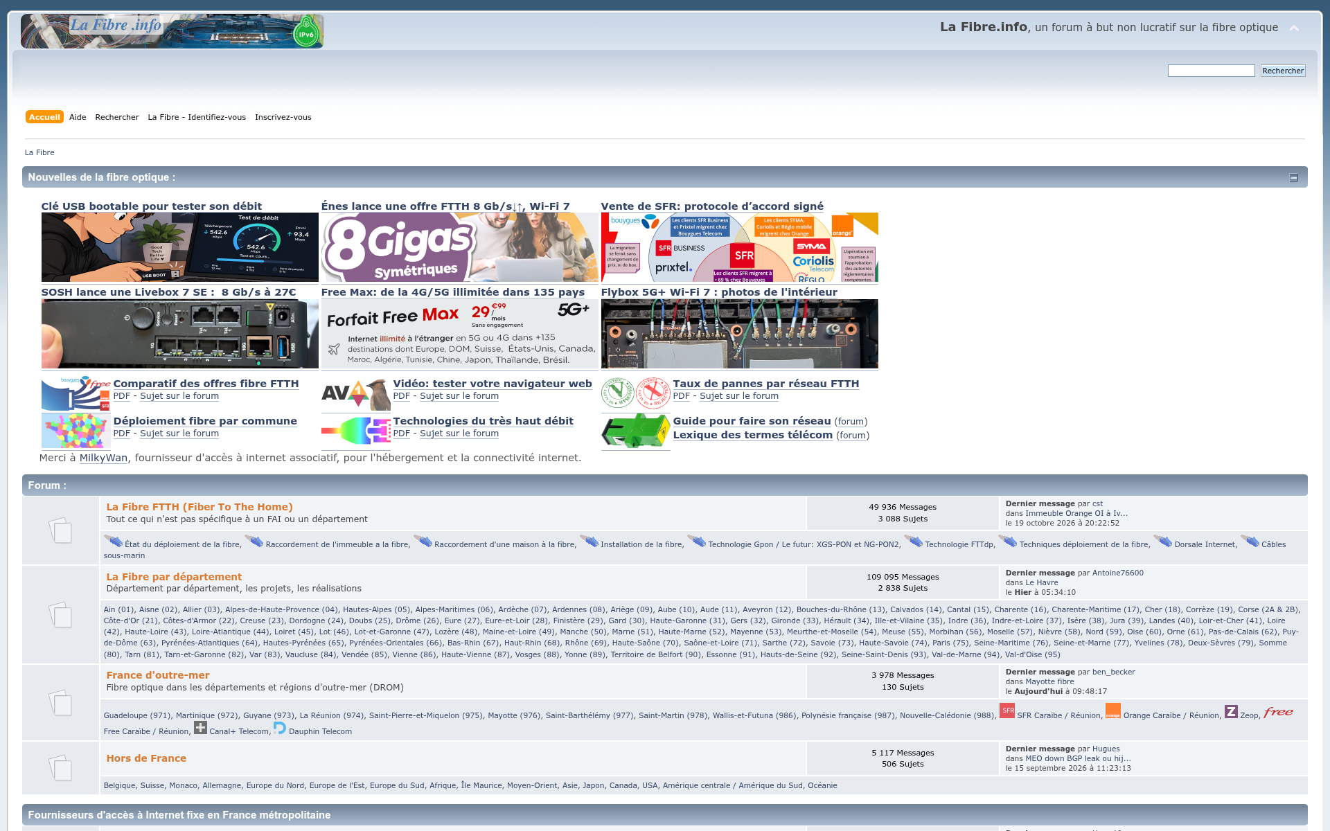 Screenshot of lafibre.info