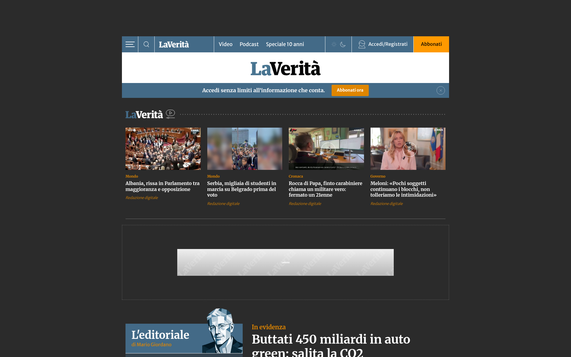 Screenshot of laverita.info