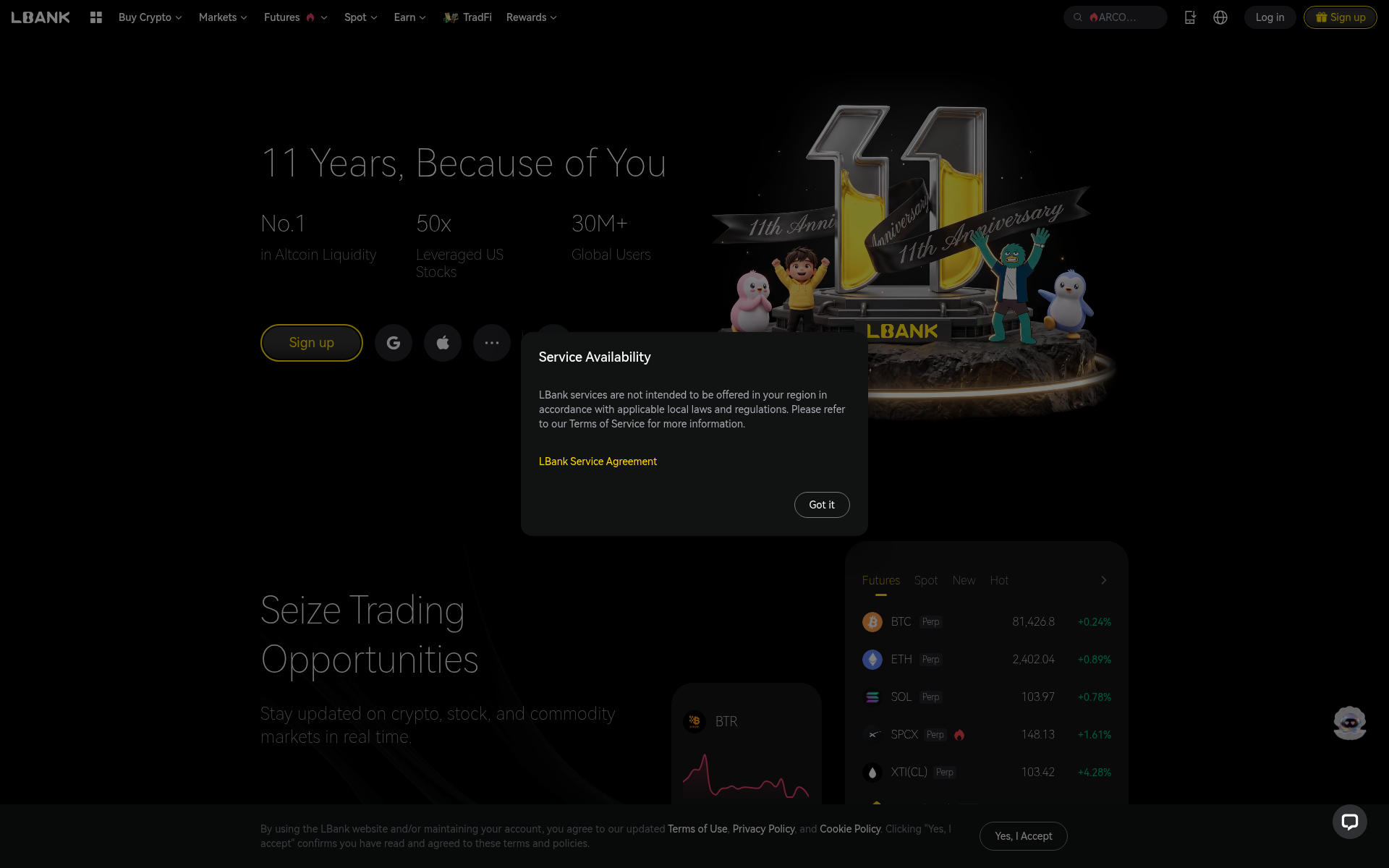 Screenshot of lbk.pub