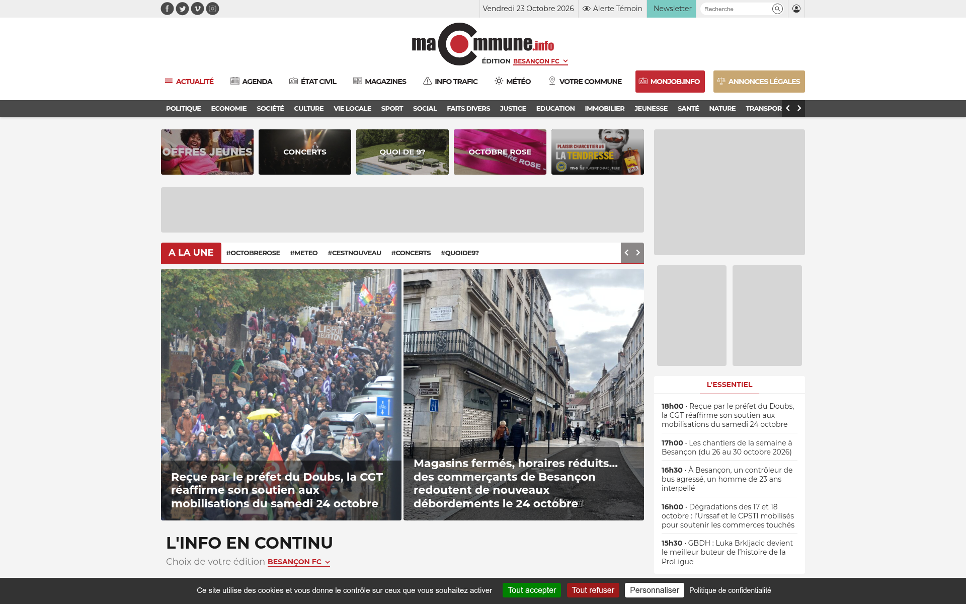 Screenshot of macommune.info