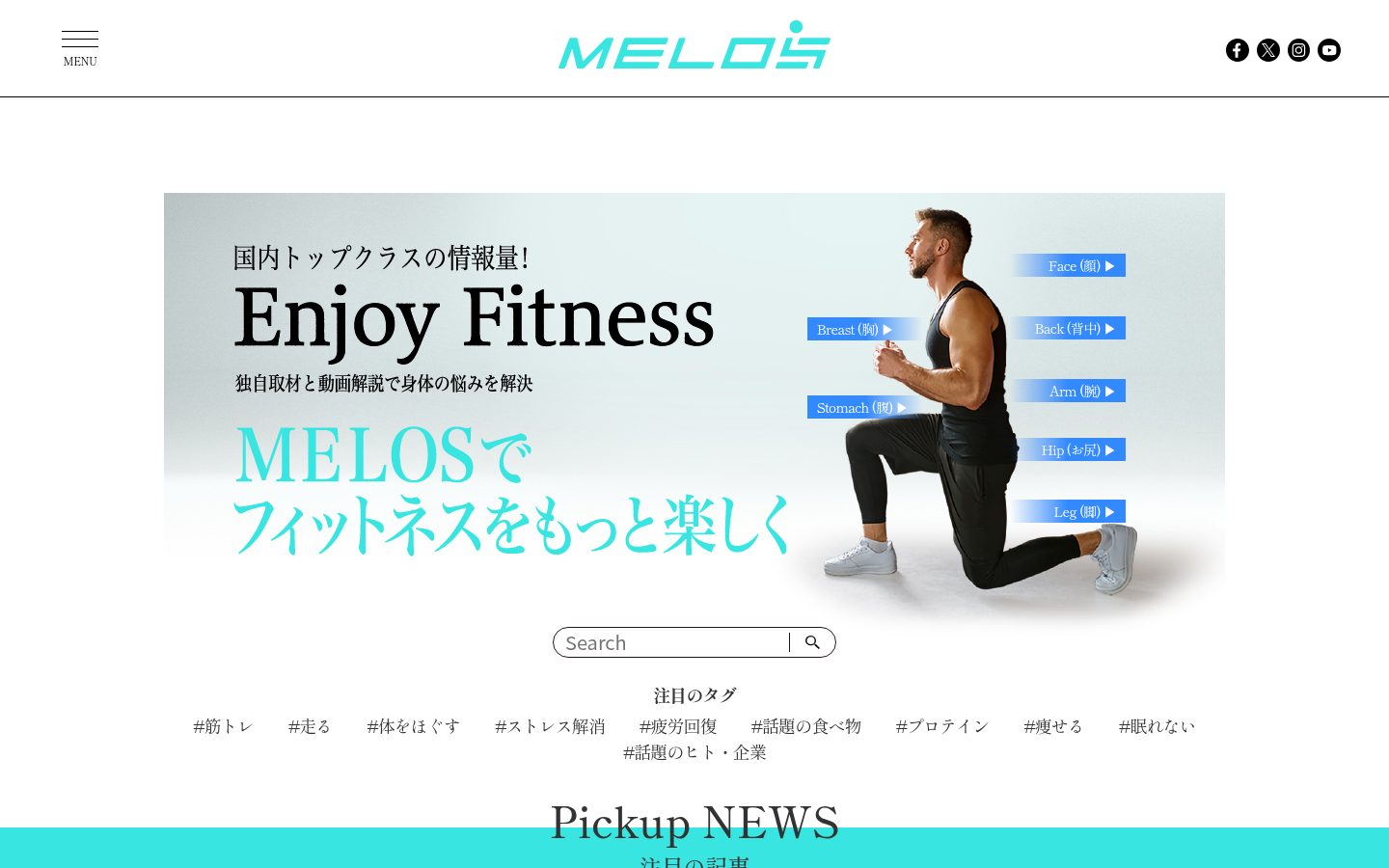 Screenshot of melos.media