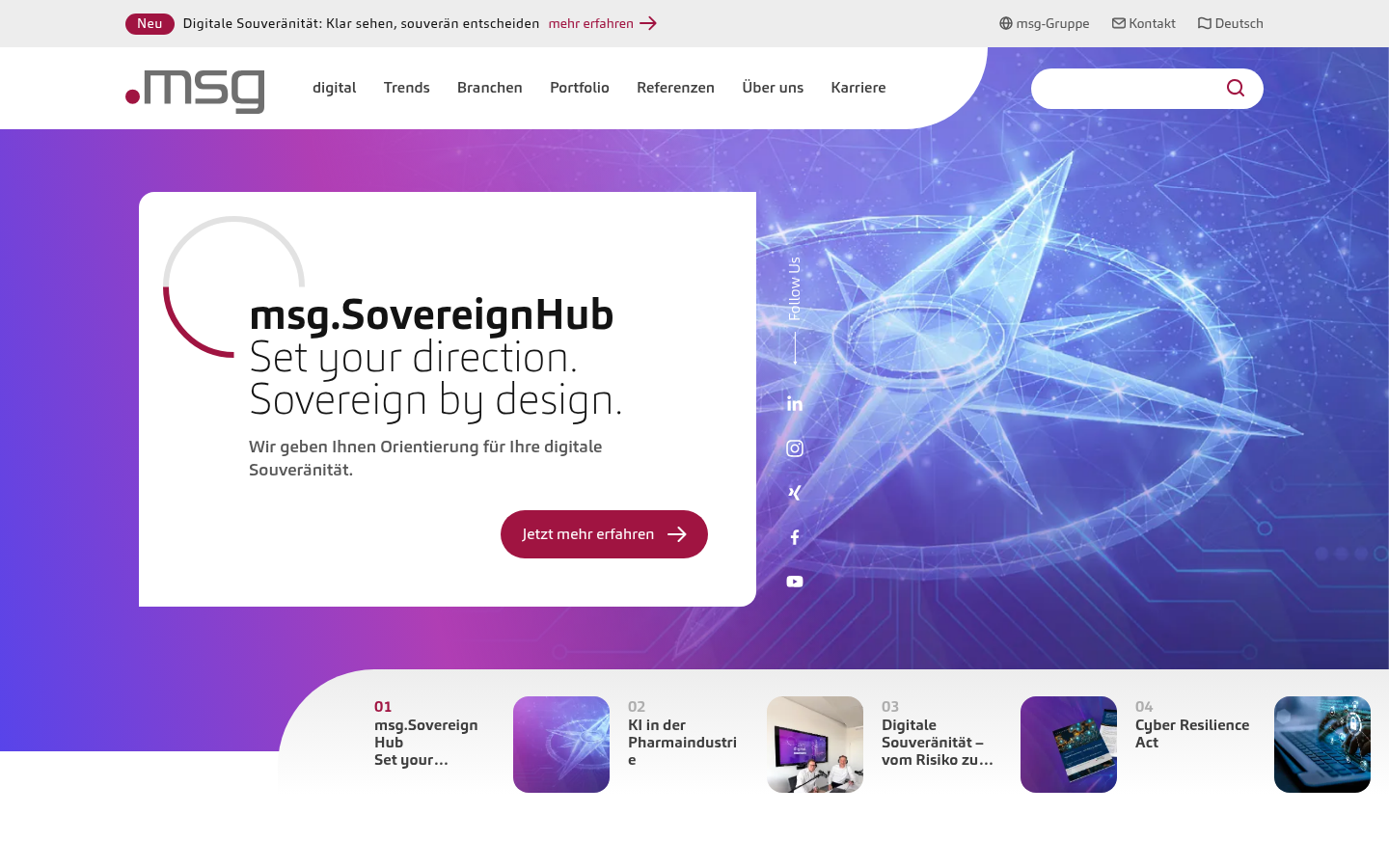 Screenshot of msg.group