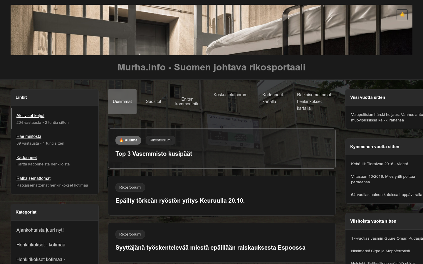 Screenshot of murha.info