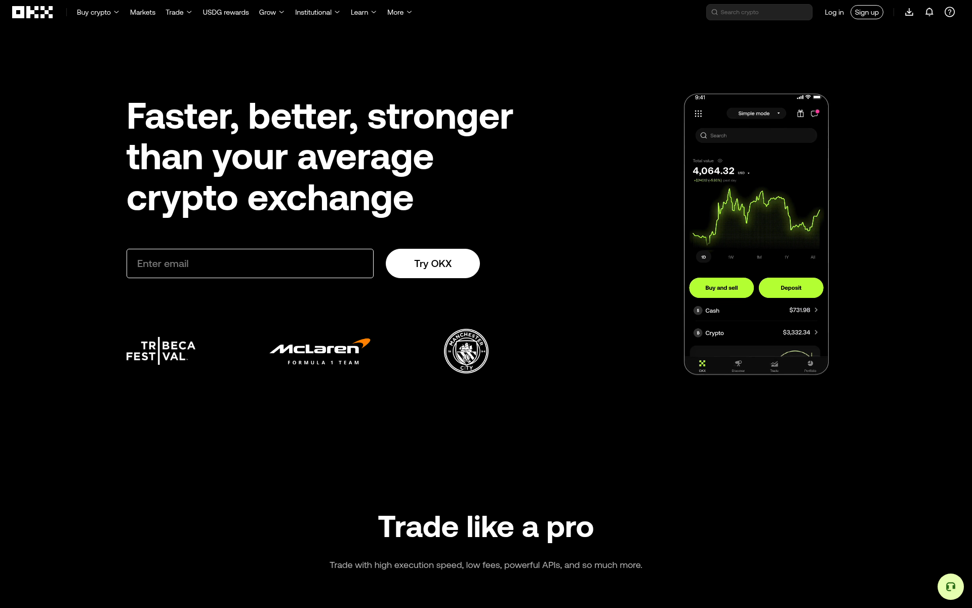 Screenshot of okx.pro