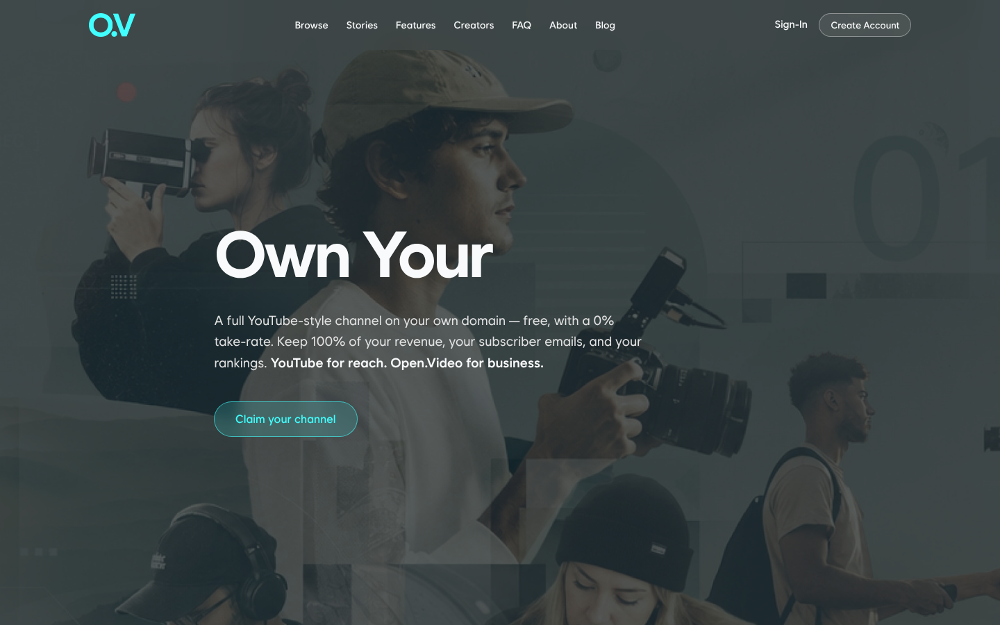 Screenshot of open.video