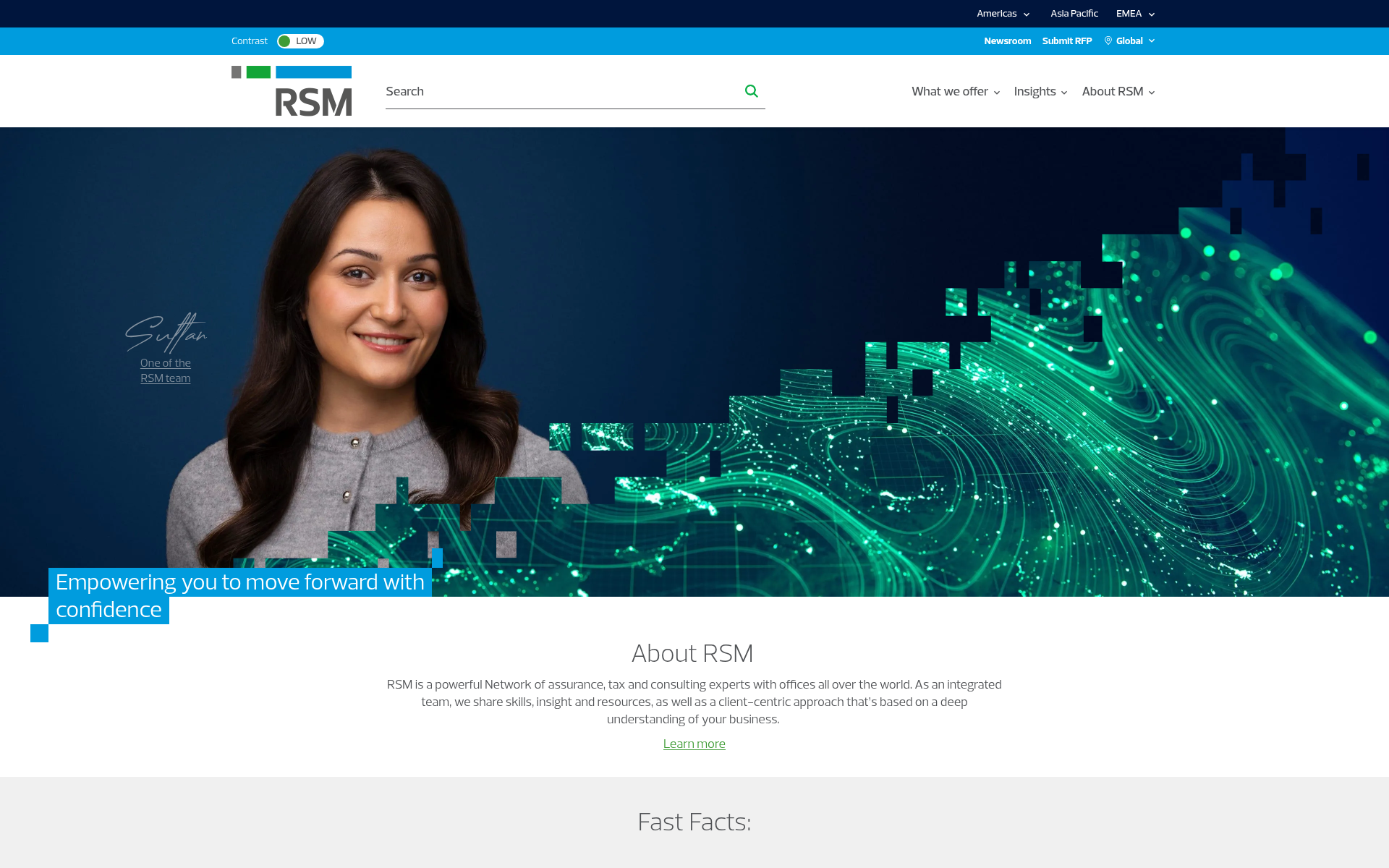 Screenshot of rsm.global