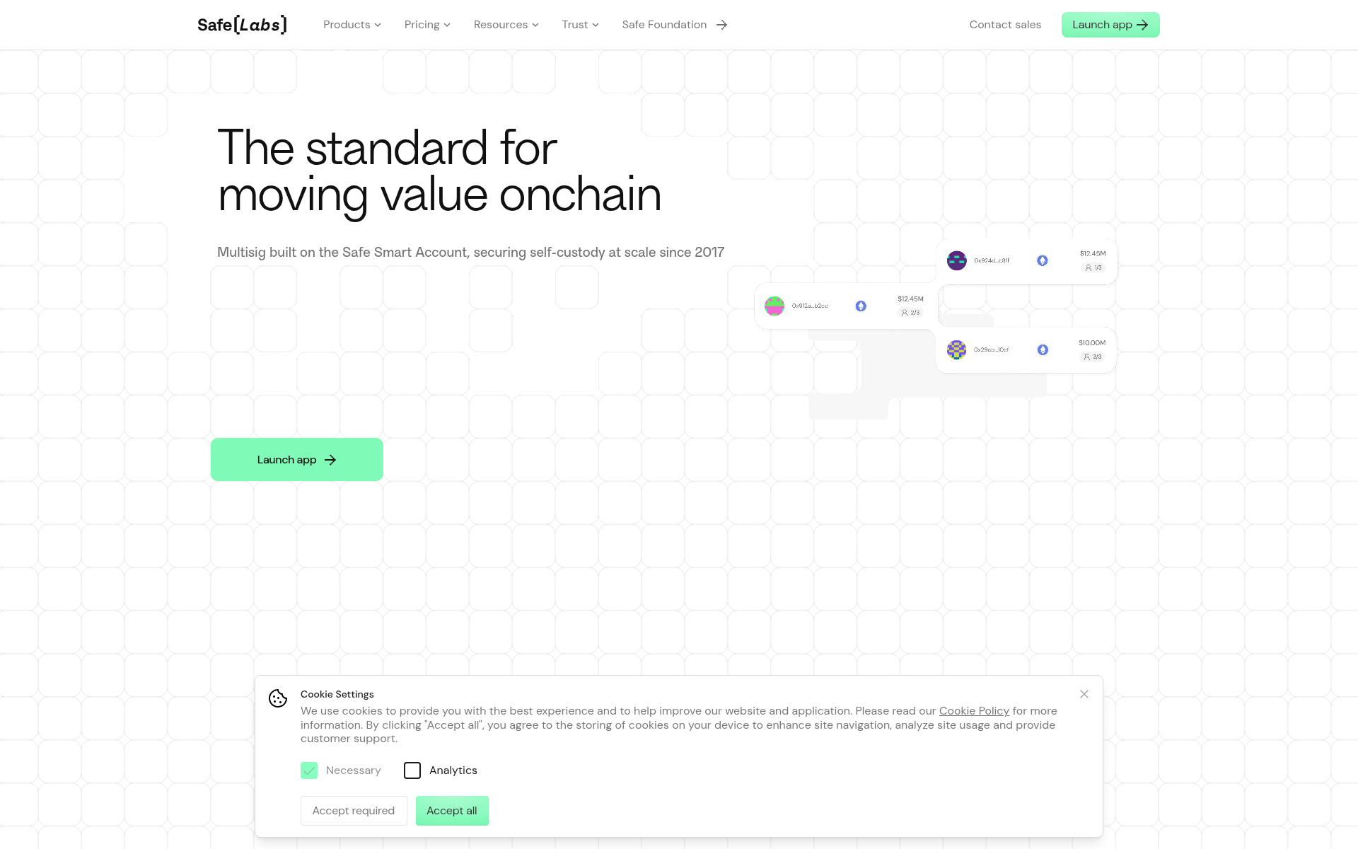 Screenshot of safe.global