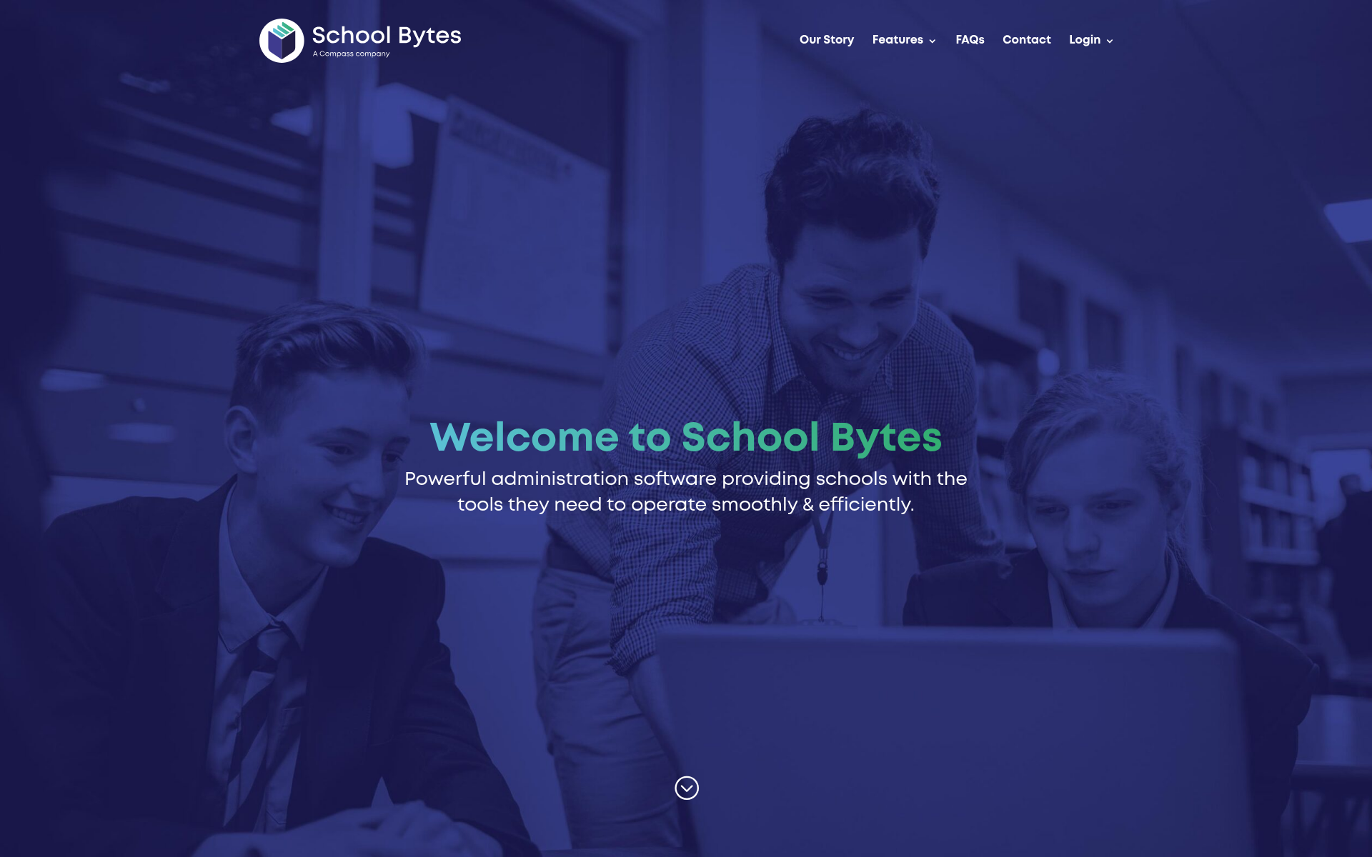 Screenshot of schoolbytes.education