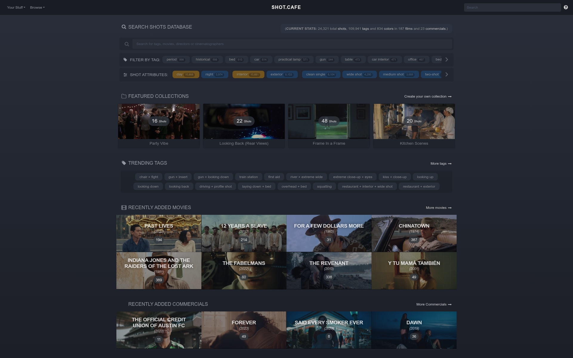 Screenshot of shot.cafe