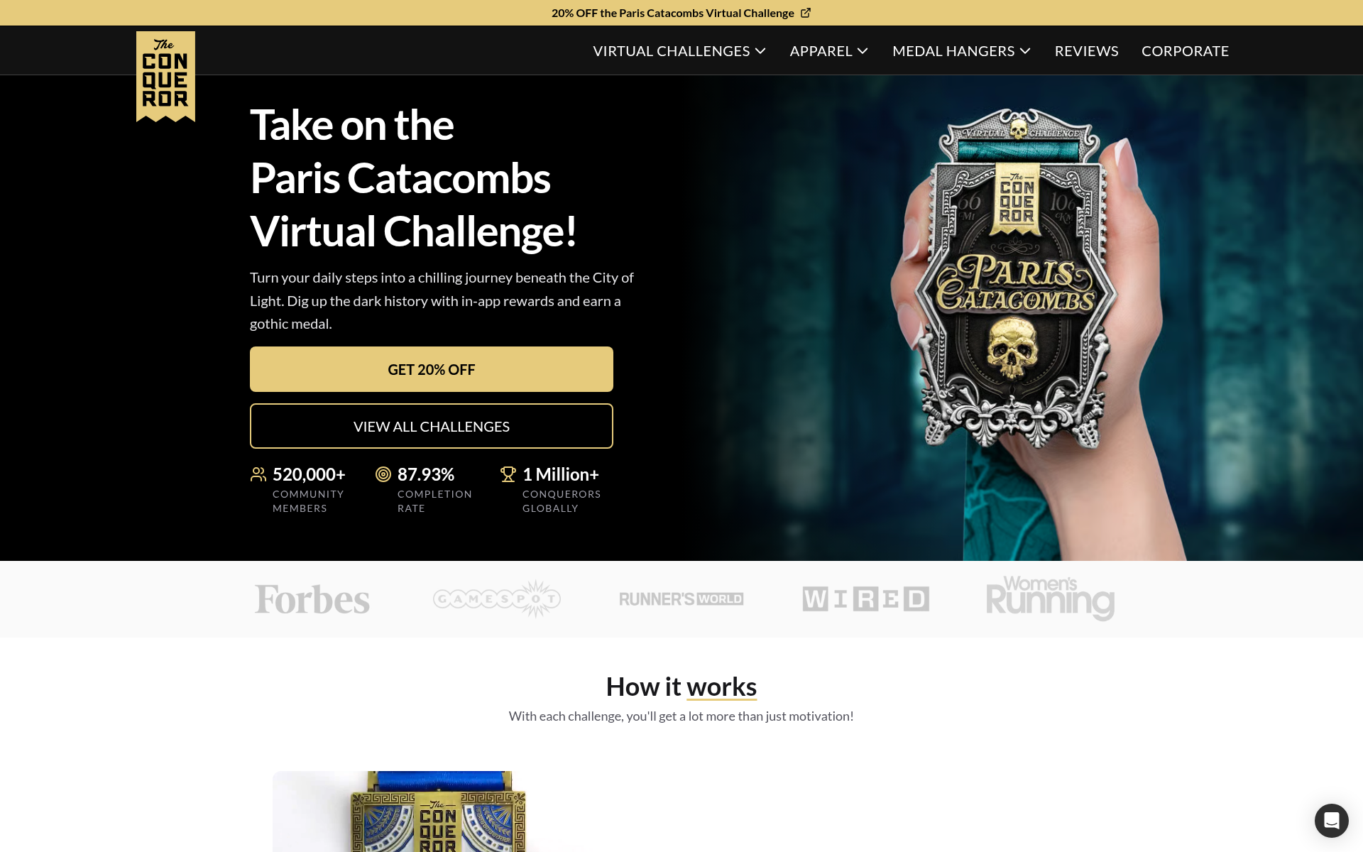 Screenshot of theconqueror.events