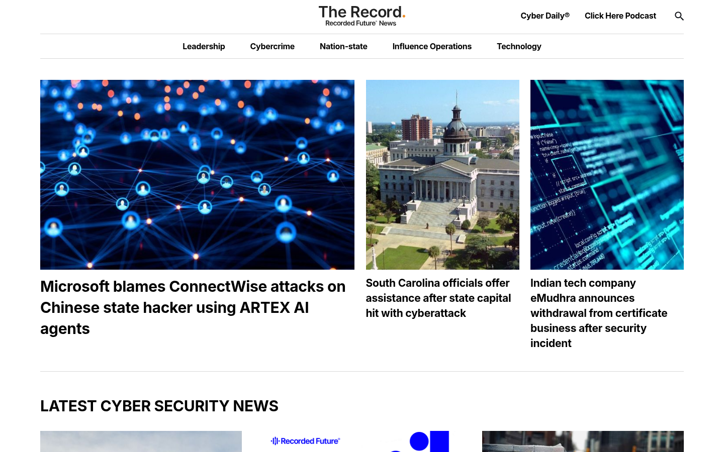 Screenshot of therecord.media