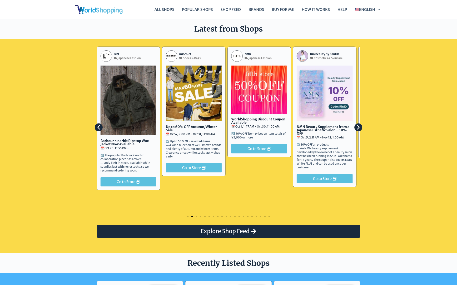 Screenshot of worldshopping.global
