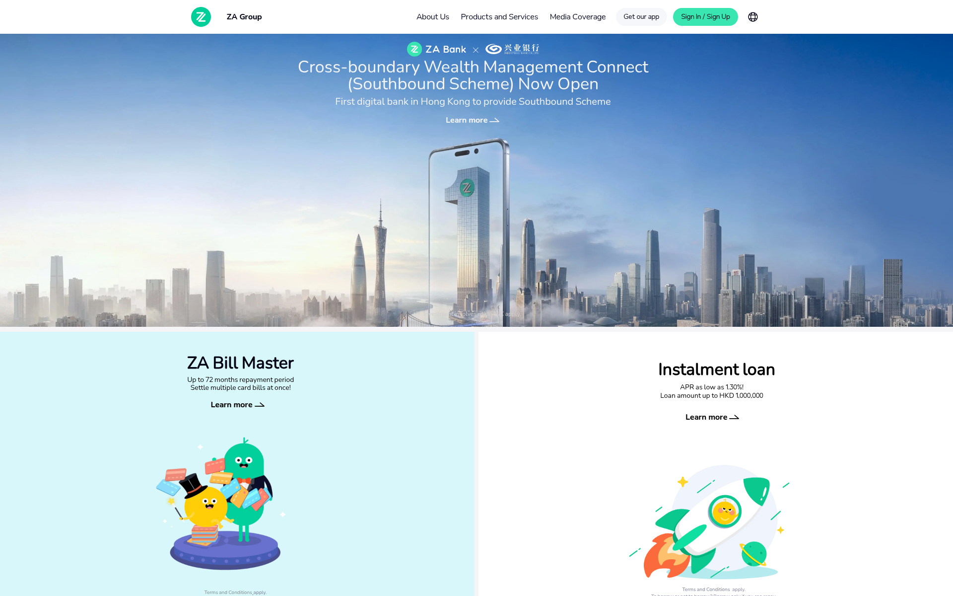Screenshot of za.group